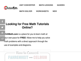 'chilimath.com' screenshot
