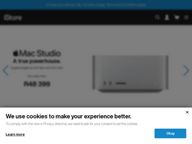'istore.co.za' screenshot