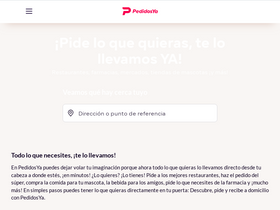 'pedidosya.com.ve' screenshot