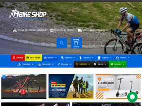 'm-bikeshop.com' screenshot