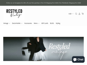 Shop ReStyled homepage screenshot