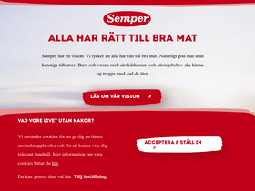 'semper.se' screenshot