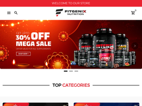fitgenixnutrition.com homepage screenshot