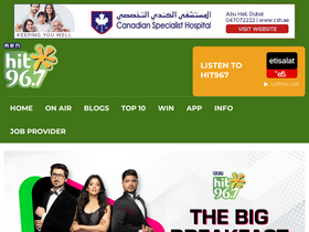 'hit967.ae' screenshot