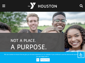 'ymcahouston.org' screenshot