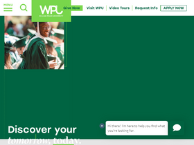 'peace.edu' screenshot