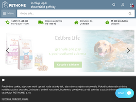 'pethome.cz' screenshot