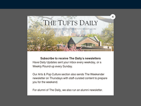 'tuftsdaily.com' screenshot