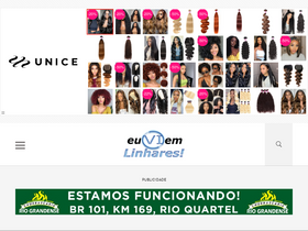 'euviemlinhares.net' screenshot