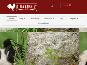 'valleyhatchery.com' screenshot