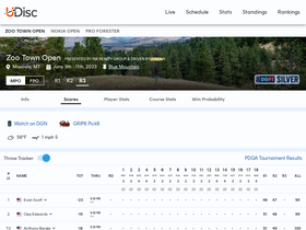 'udisclive.com' screenshot