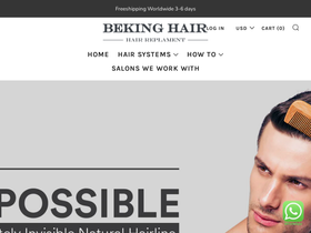 Bekinghair homepage screenshot