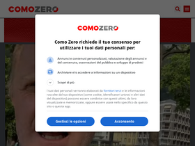 'comozero.it' screenshot