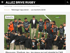'allezbriverugby.com' screenshot