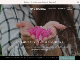 mysticbox.fr homepage screenshot