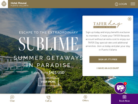 'hotelmousai.com' screenshot