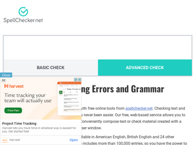 'spellchecker.net' screenshot