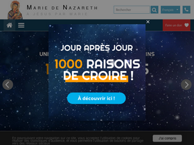 'mariedenazareth.com' screenshot