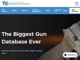 'bluebookofgunvalues.com' screenshot