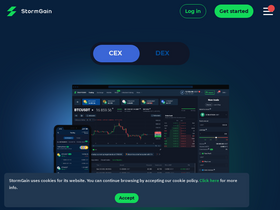 'stormgain.com' screenshot