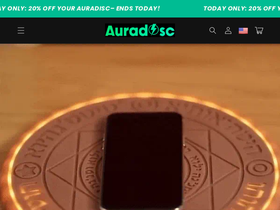auradisc.com homepage screenshot