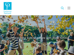 'centennialparklands.com.au' screenshot