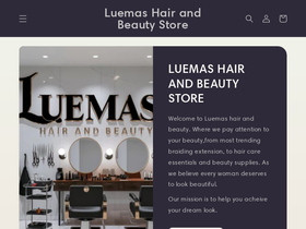 luemashairandbeauty.com homepage screenshot