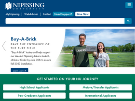 'nipissingu.ca' screenshot