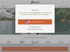 'military1st.com.au' screenshot