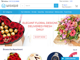 'wishque.com' screenshot