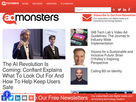 'admonsters.com' screenshot