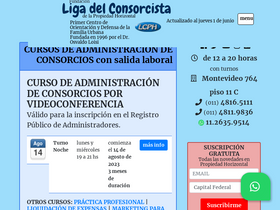 'ligadelconsorcista.org' screenshot