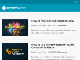 'gamedevbeginner.com' screenshot