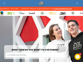 aceoutfit.com homepage screenshot