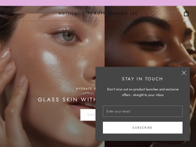 allurebeautylounge.com homepage screenshot
