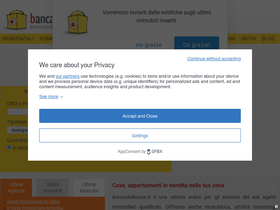 'bancadellecase.it' screenshot