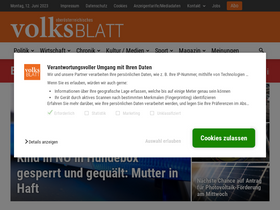 'volksblatt.at' screenshot