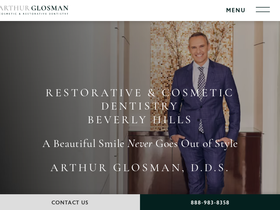 'arthurglosmandds.com' screenshot