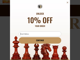 'thechessstore.com' screenshot