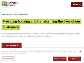 'stockporthomes.org' screenshot