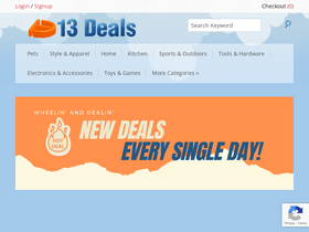 '13deals.com' screenshot