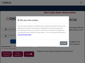'dacdb.com' screenshot
