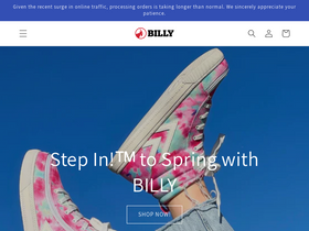 'billyfootwear.com' screenshot