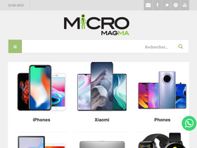 'micromagma.ma' screenshot