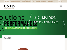 'cstb.fr' screenshot