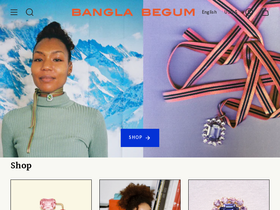 Bangla Begum homepage screenshot