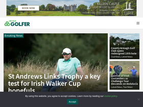 'irishgolfer.ie' screenshot