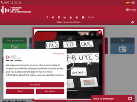 'fundacionlaboral.org' screenshot