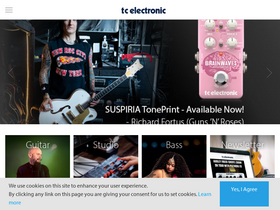 'tcelectronic.com' screenshot