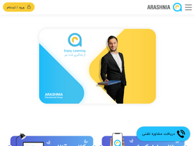 'rezaarashnia.com' screenshot